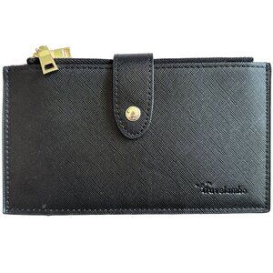 Travelambo Blck Wallet RFID Blocking Bifold Multicard Travel Security Minimalist